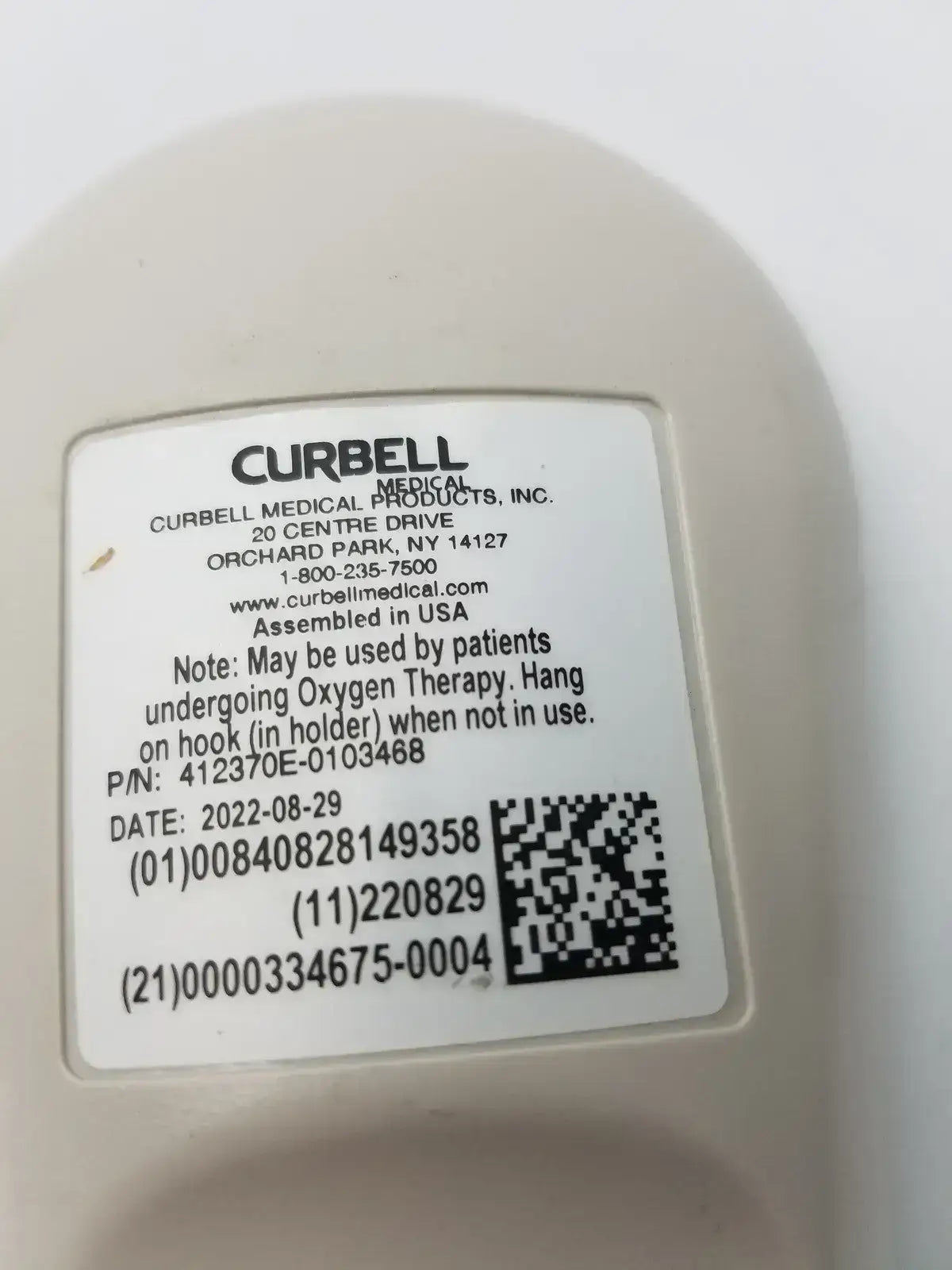 Curbell Getwell Network Nurse Call Remote P/N 4E370E-1013468
