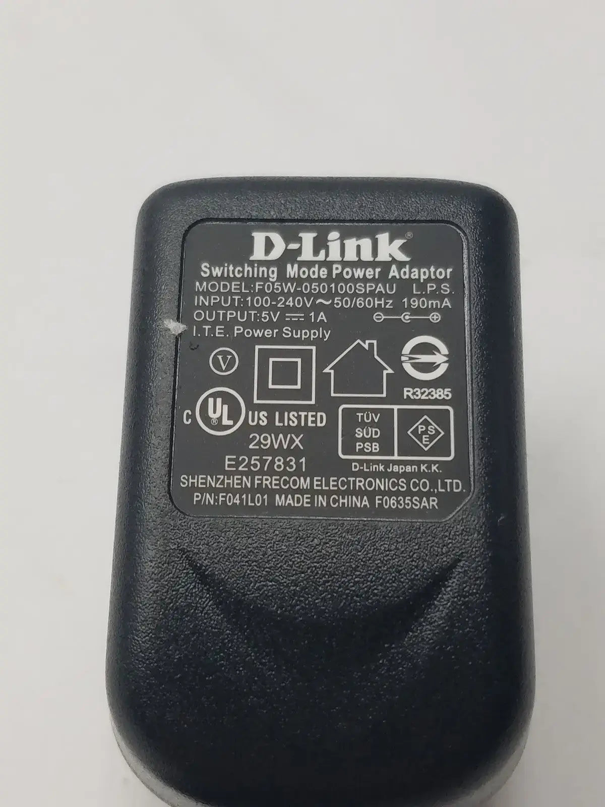 D-Link Switching Mode Power Adaptor F05-050100SPAU - Adapter