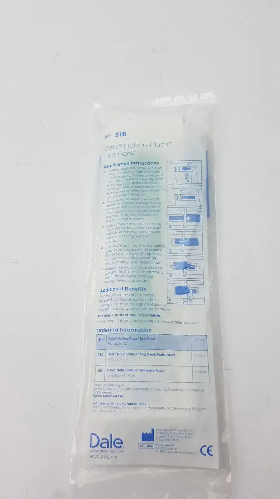 Dale Hold n Place Leg Band Ref 316 - Tube Securement
