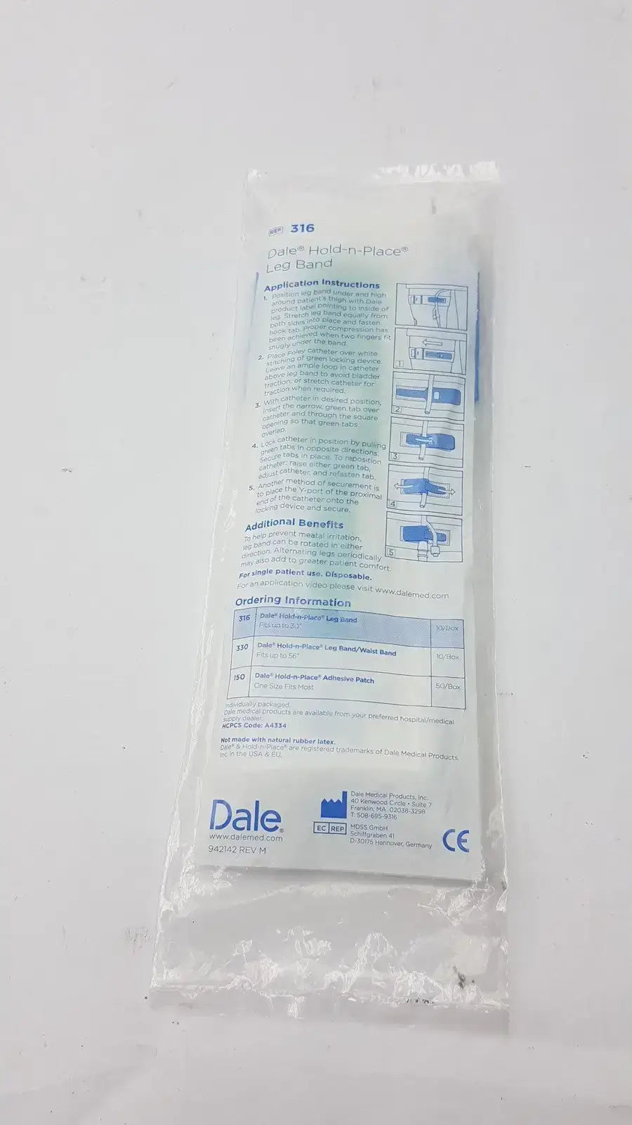 Dale Hold n Place Leg Band Ref 316 - Tube Securement