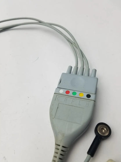 Datascope 0012-00-1261-02 and 0012-00-1255-01 5-Lead ECG Trunk Cable & Leadwires
