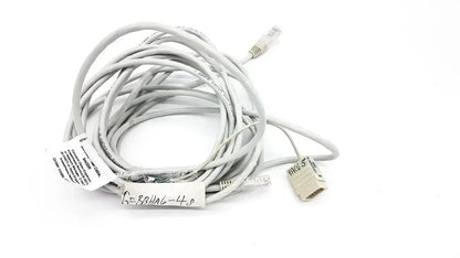 Gray ethernet network cable with rj45 connector and db-25 adapter for mon aic network cable 6m 20ft length
