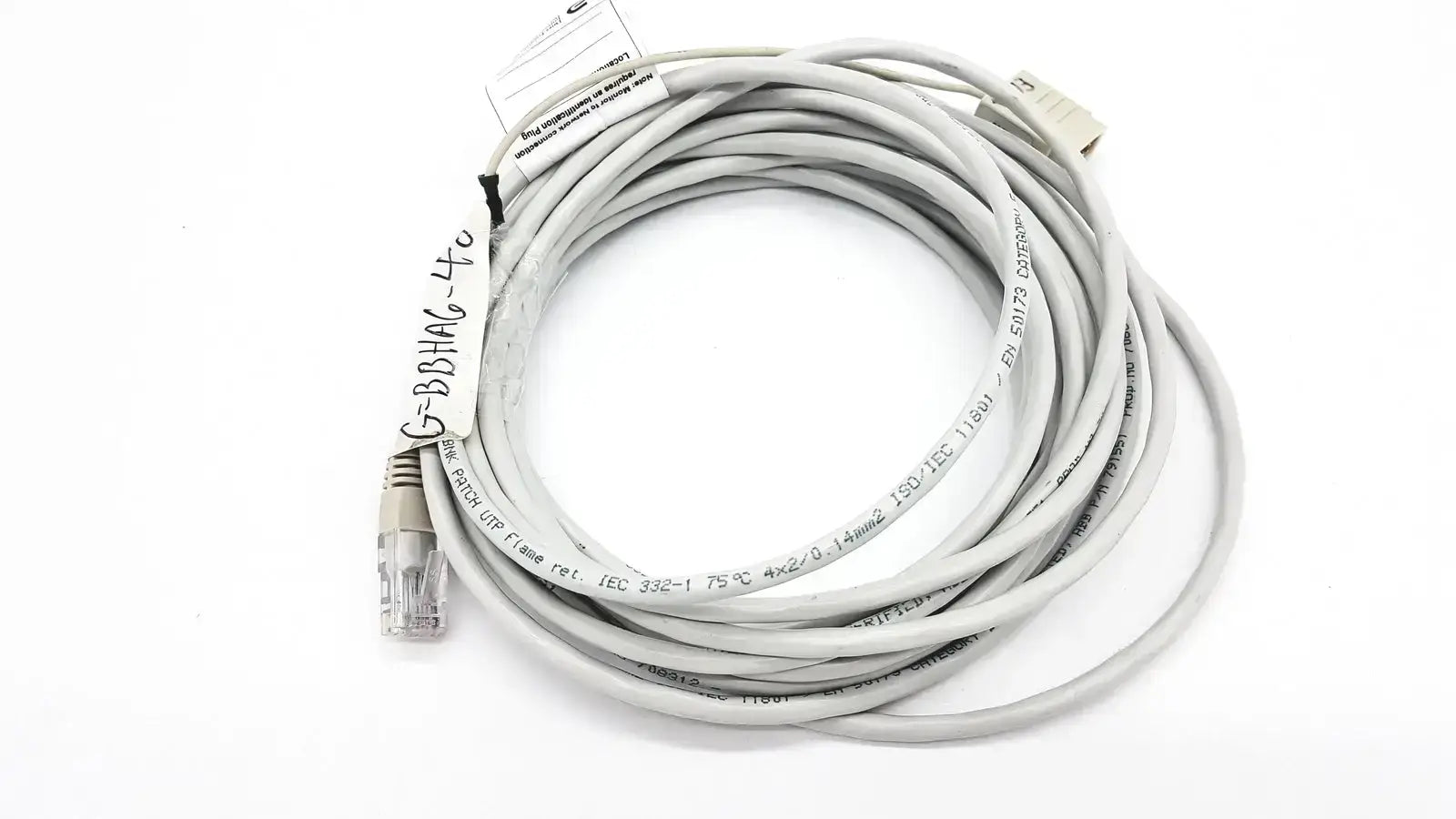Datex-Extension Mon/AIC Network Cable 6m/20ft Length - Order Code 885271 - Medical Equipment