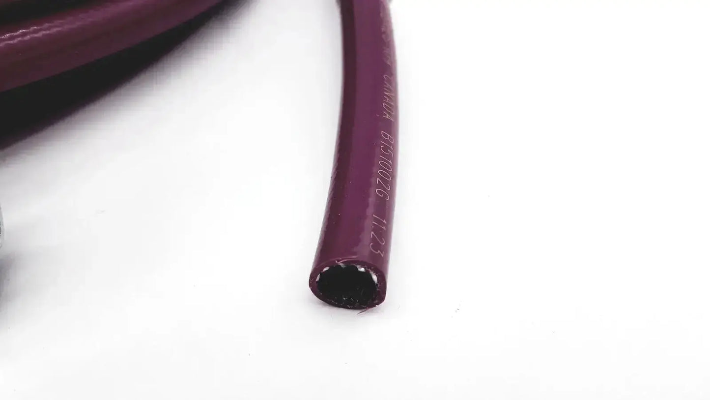 Datex ohmeda hose assembly evacuation deep purple flexible rubber hose with smooth surface and printed side markings
