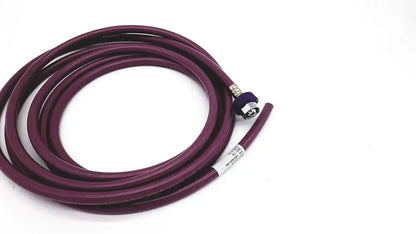 Datex ohmeda hose assembly evacuation magenta with maroon flexible hose metallic connector and purple cap