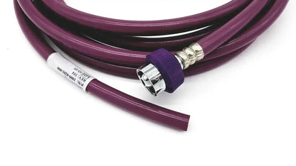 Datex ohmeda purple hose assembly evacuation featuring a flexible hose with metallic connector and threaded cap