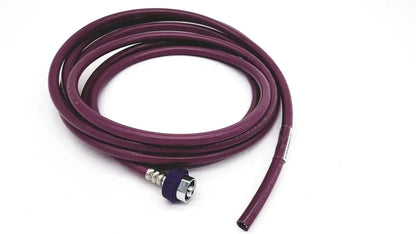 Purple coiled hose assembly evacuation with metallic connector and blue cap for datex ohmeda 1009-8201-000 product