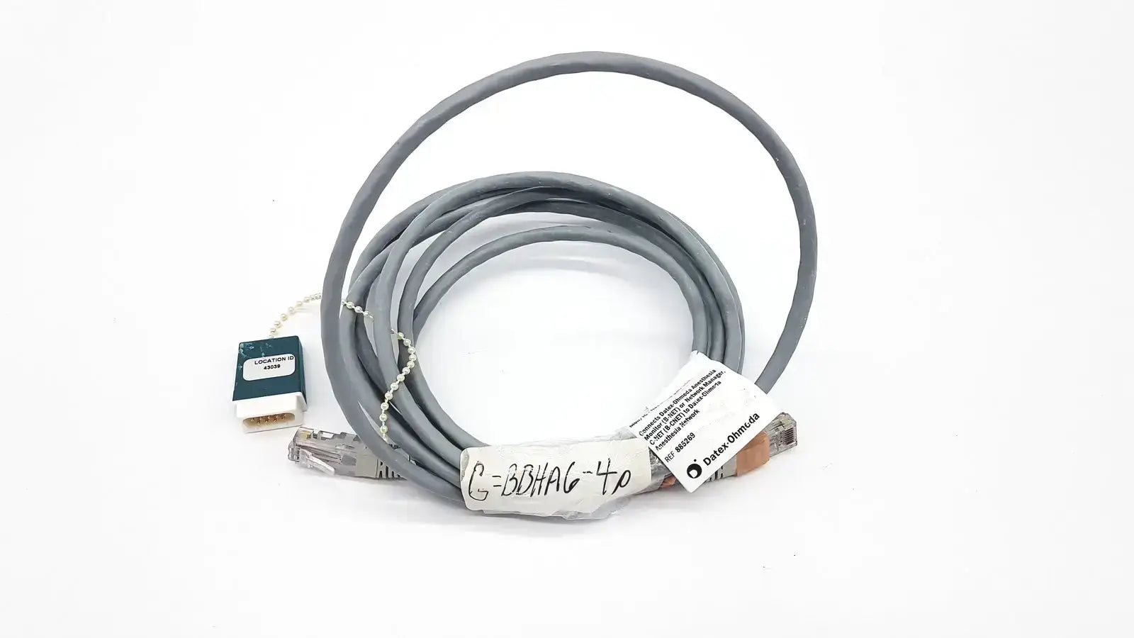 Datex Ohmeda 885269 MON/IC - Network Cable - 10ft Length - Patient Monitor