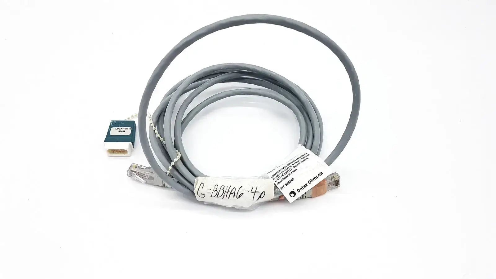 Datex Ohmeda 885269 MON/IC - Network Cable - 10ft Length - Patient Monitor