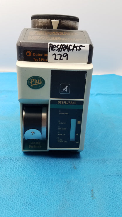 Datex-Ohmeda Tec 6 Plus Desflurane Anesthesia Vaporizer