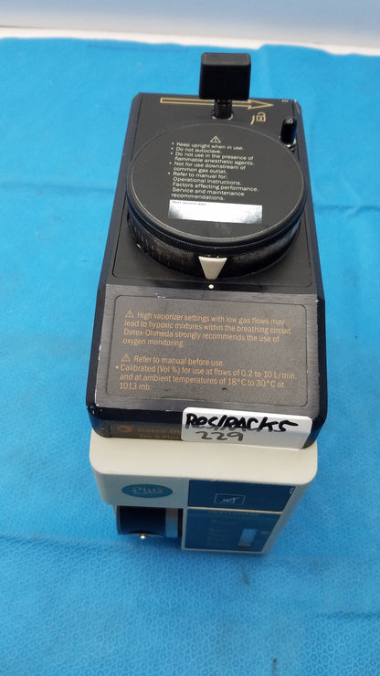 Datex-Ohmeda Tec 6 Plus Desflurane Anesthesia Vaporizer