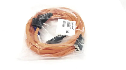 Orange ethernet cable with black connectors packaged in clear plastic for davinci intuitive surgical 371718-02 cable pmed gyrus