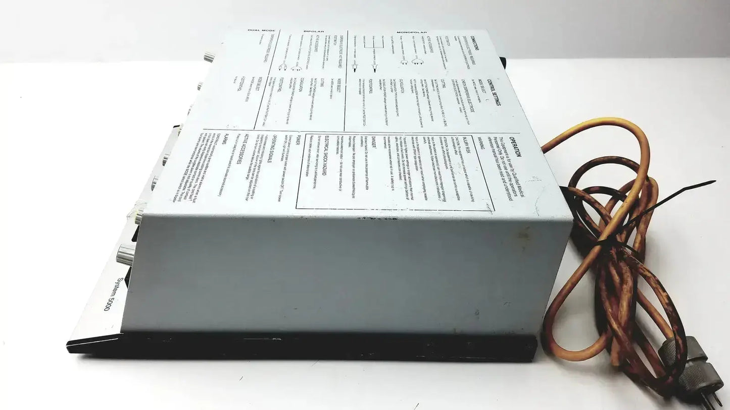 Silver metal power supply unit with black base and coiled copper wiring for davol electro medical system 5000