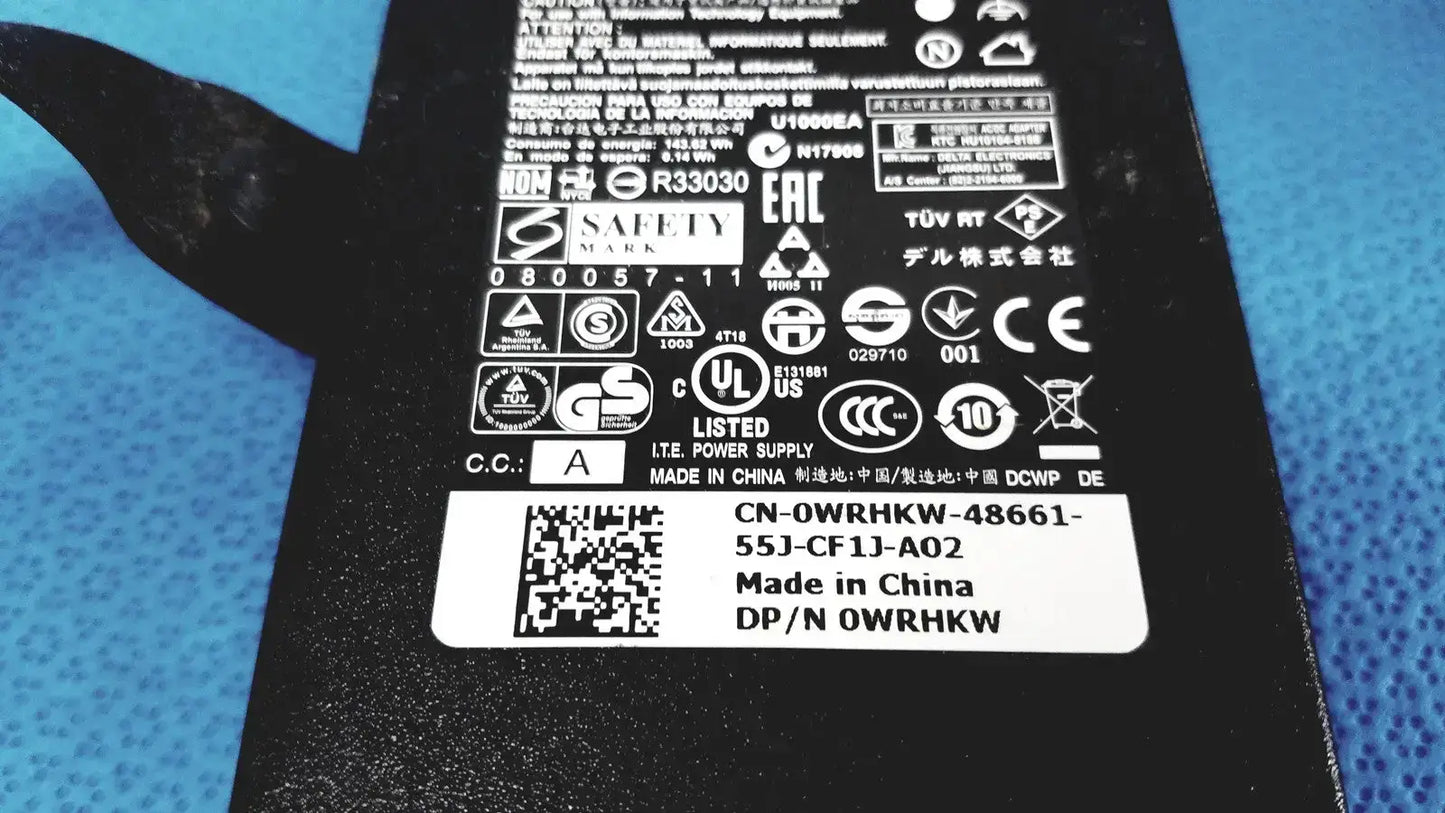 Dell 130W DA130PE1-00 AC Power Adapter CN-0WRHKW-48661-55J-CF1J-AO2