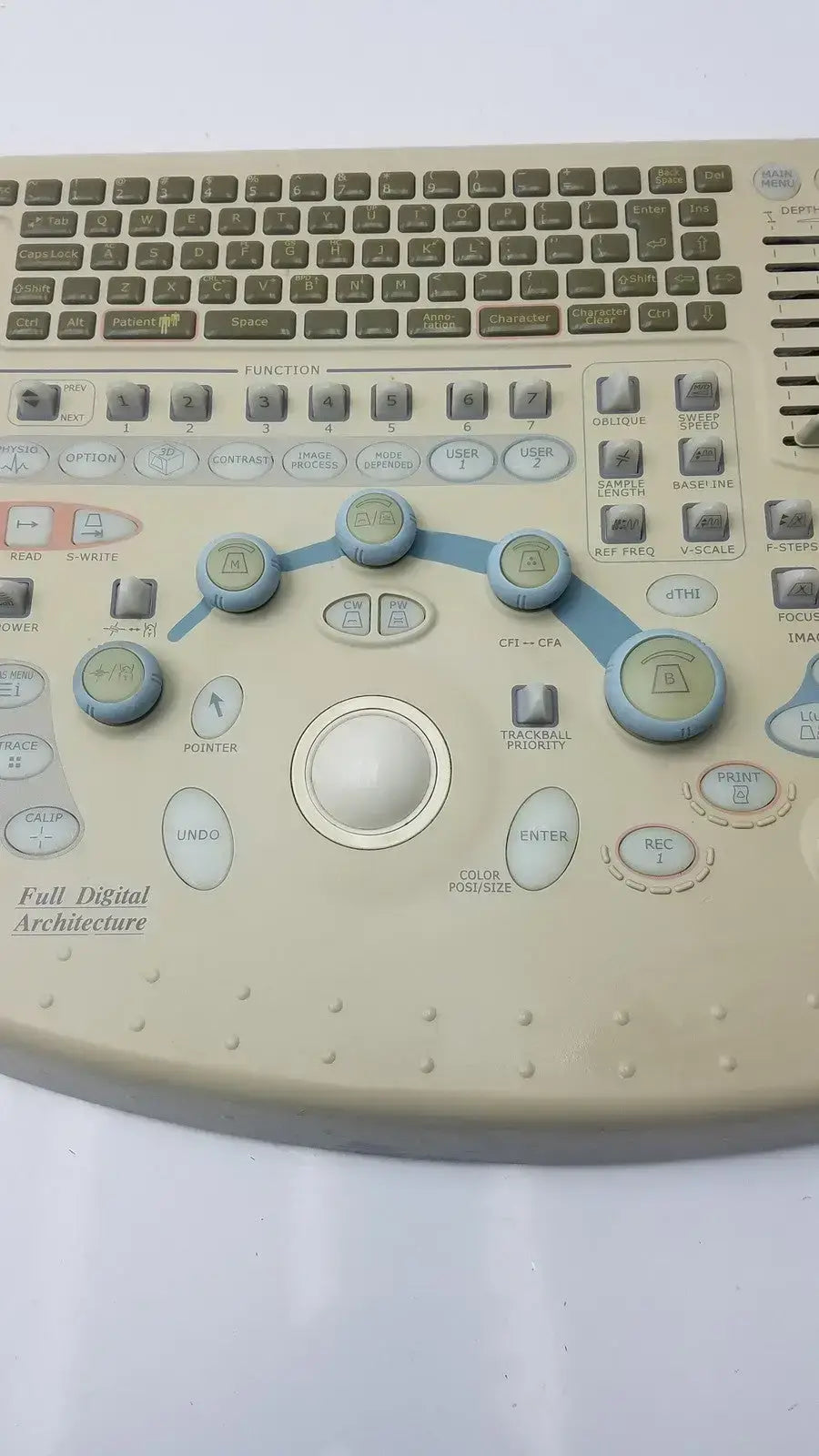 Diagnostic Ultrasound System Keyboard P/N: KB319385-B1