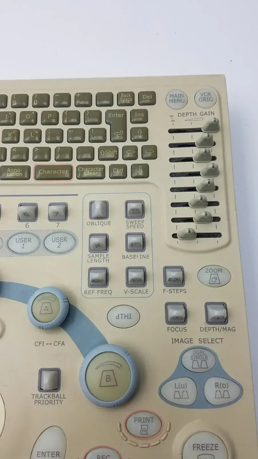 Diagnostic Ultrasound System Keyboard P/N: KB319385-B1