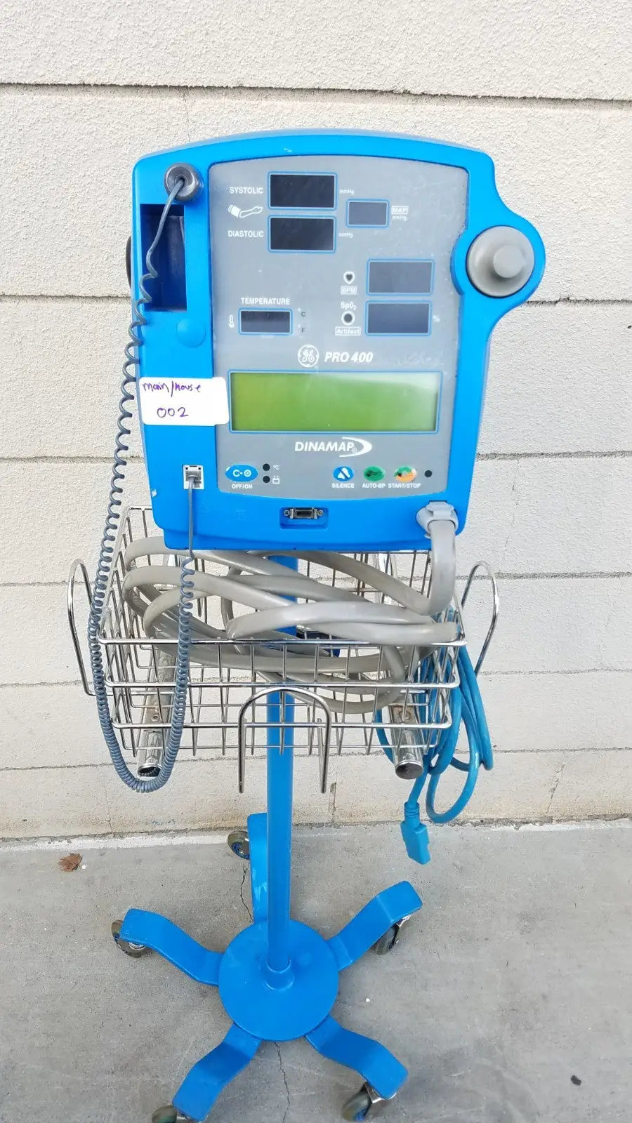 Dinamap Pro 400 Patient Monitor Blood Pressure