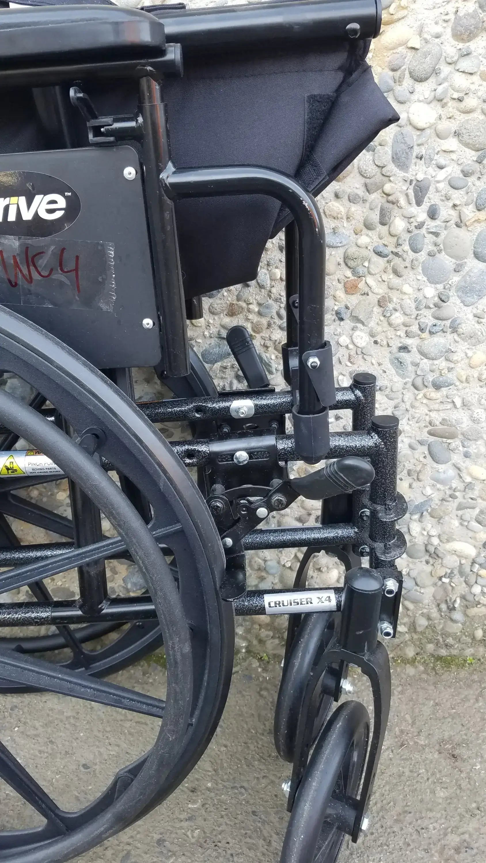 Drive Medical ELR Cruiser X4 Transport Folding Wheelchair Lightweight