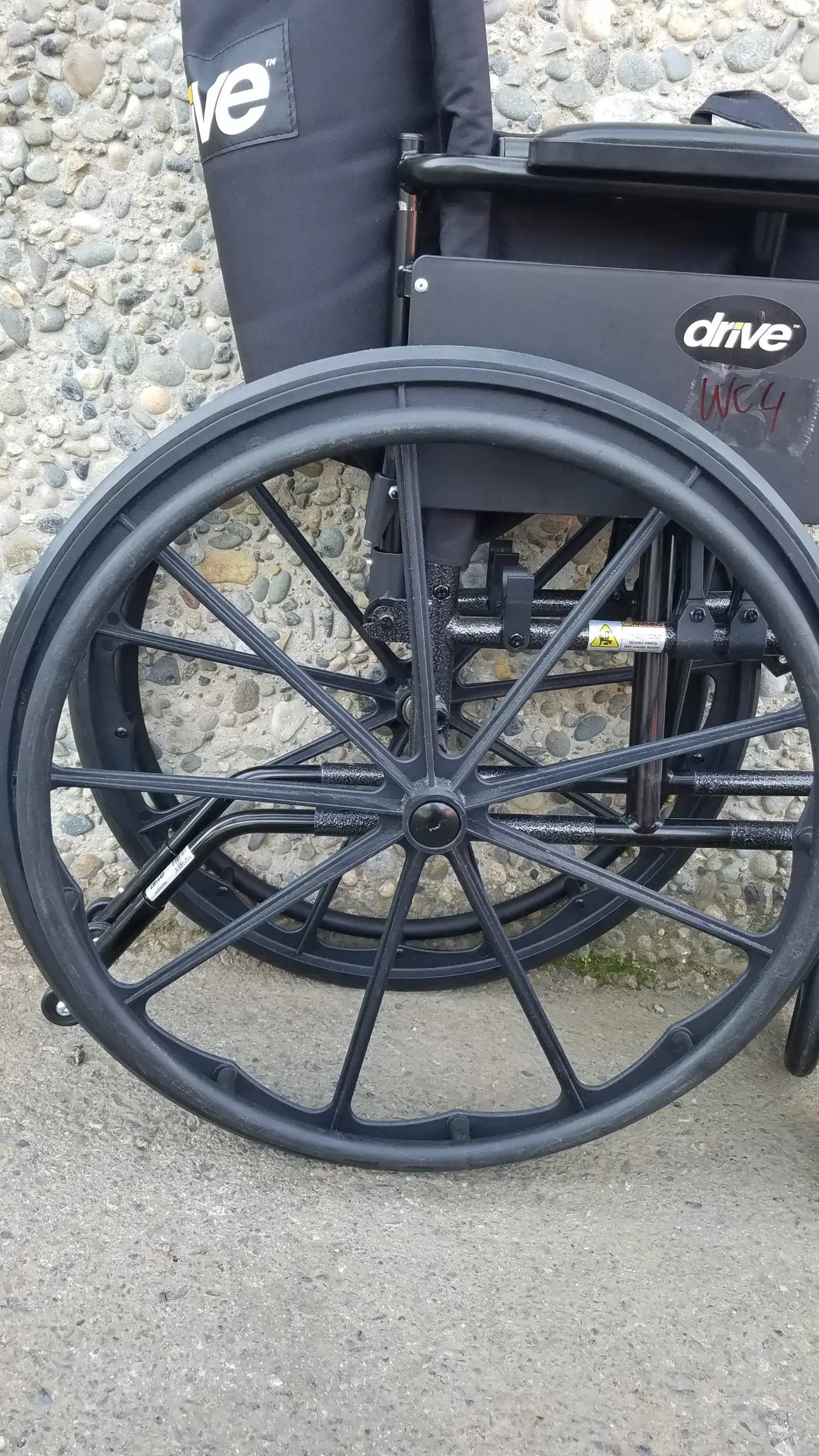 Drive Medical ELR Cruiser X4 Transport Folding Wheelchair Lightweight