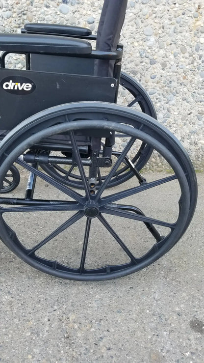 Drive Medical ELR Cruiser X4 Transport Folding Wheelchair Lightweight