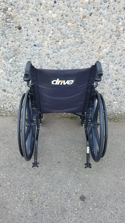 Drive Medical ELR Cruiser X4 Transport Folding Wheelchair Lightweight
