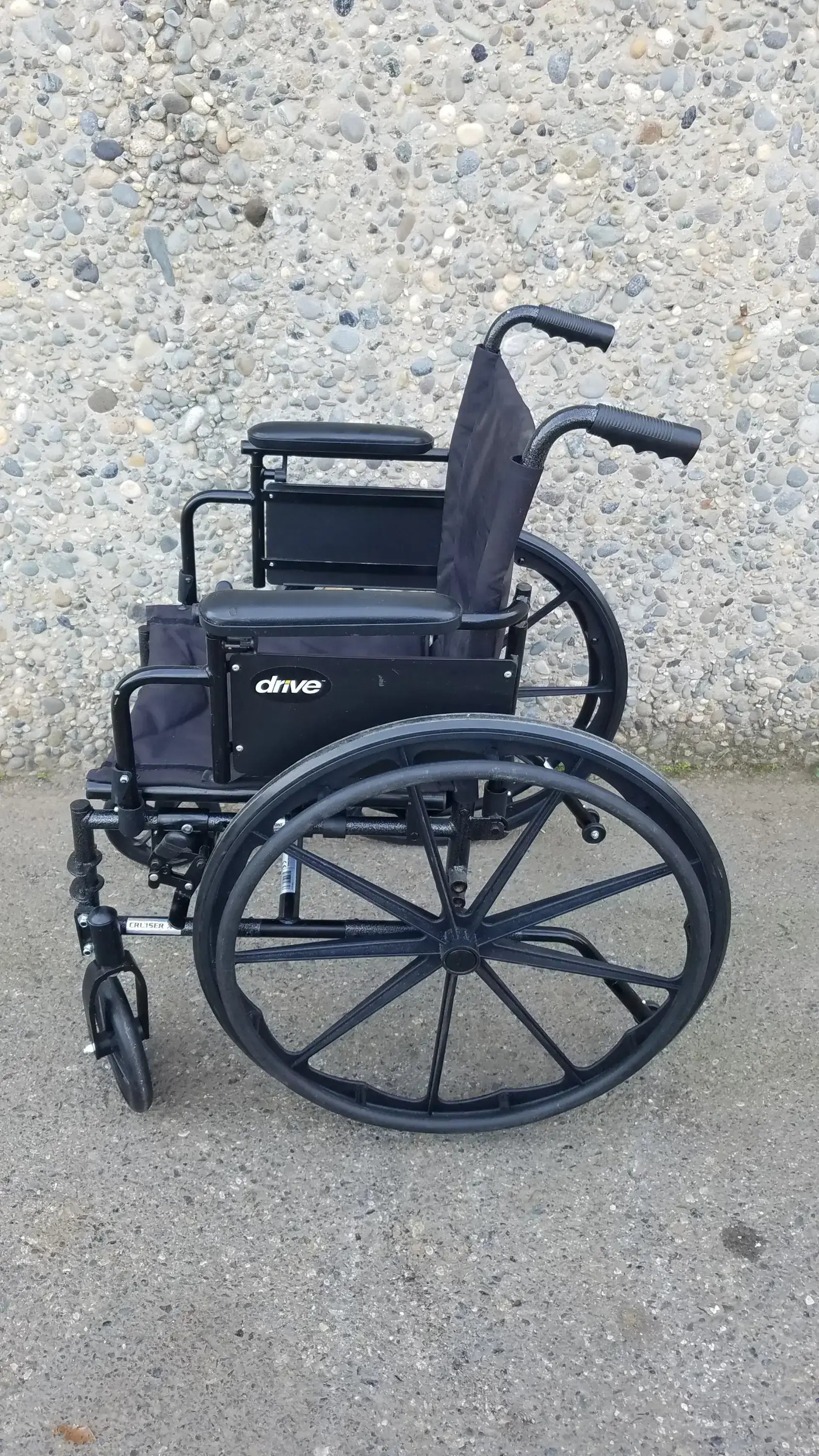 Drive Medical ELR Cruiser X4 Transport Folding Wheelchair Lightweight