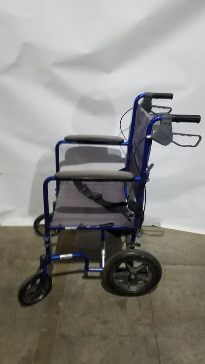 Drive Medical Expedition Folding Manual Wheelchair - Lightweight Black Comfort Seat