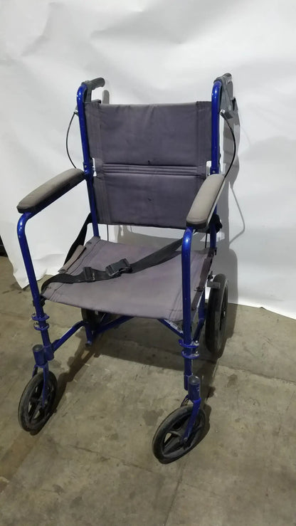 Drive Medical Expedition Folding Manual Wheelchair - Lightweight Black Comfort Seat