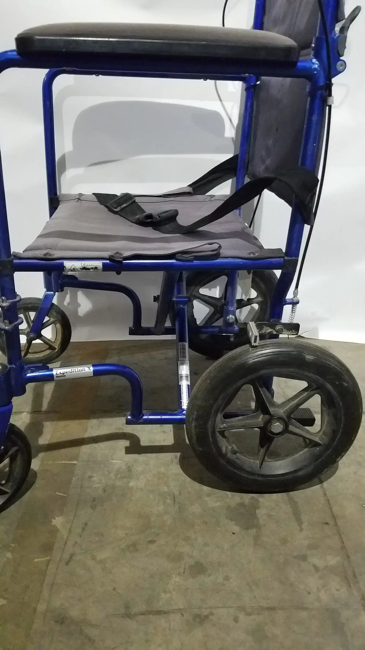 Drive Medical Expedition Folding Manual Wheelchair - Lightweight Black Comfort Seat