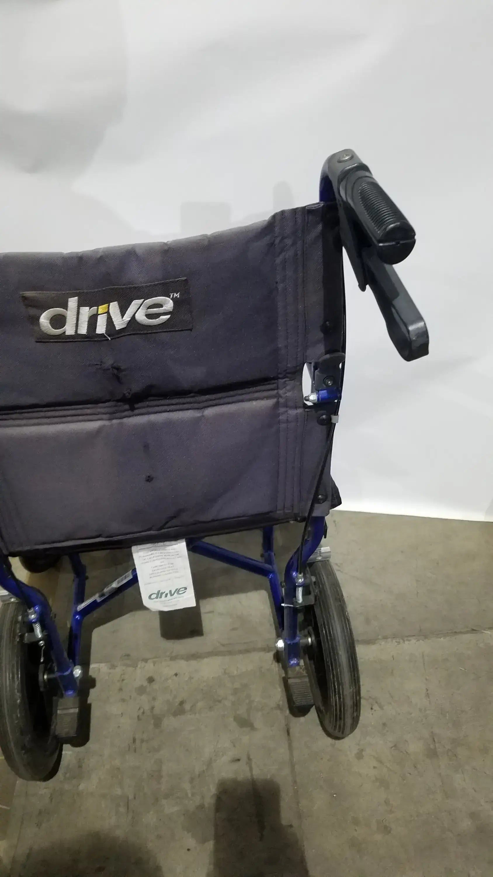 Drive Medical Expedition Folding Manual Wheelchair - Lightweight Black Comfort Seat