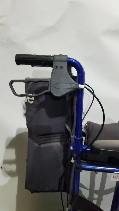 Drive Medical Expedition Folding Manual Wheelchair - Lightweight Black Comfort Seat
