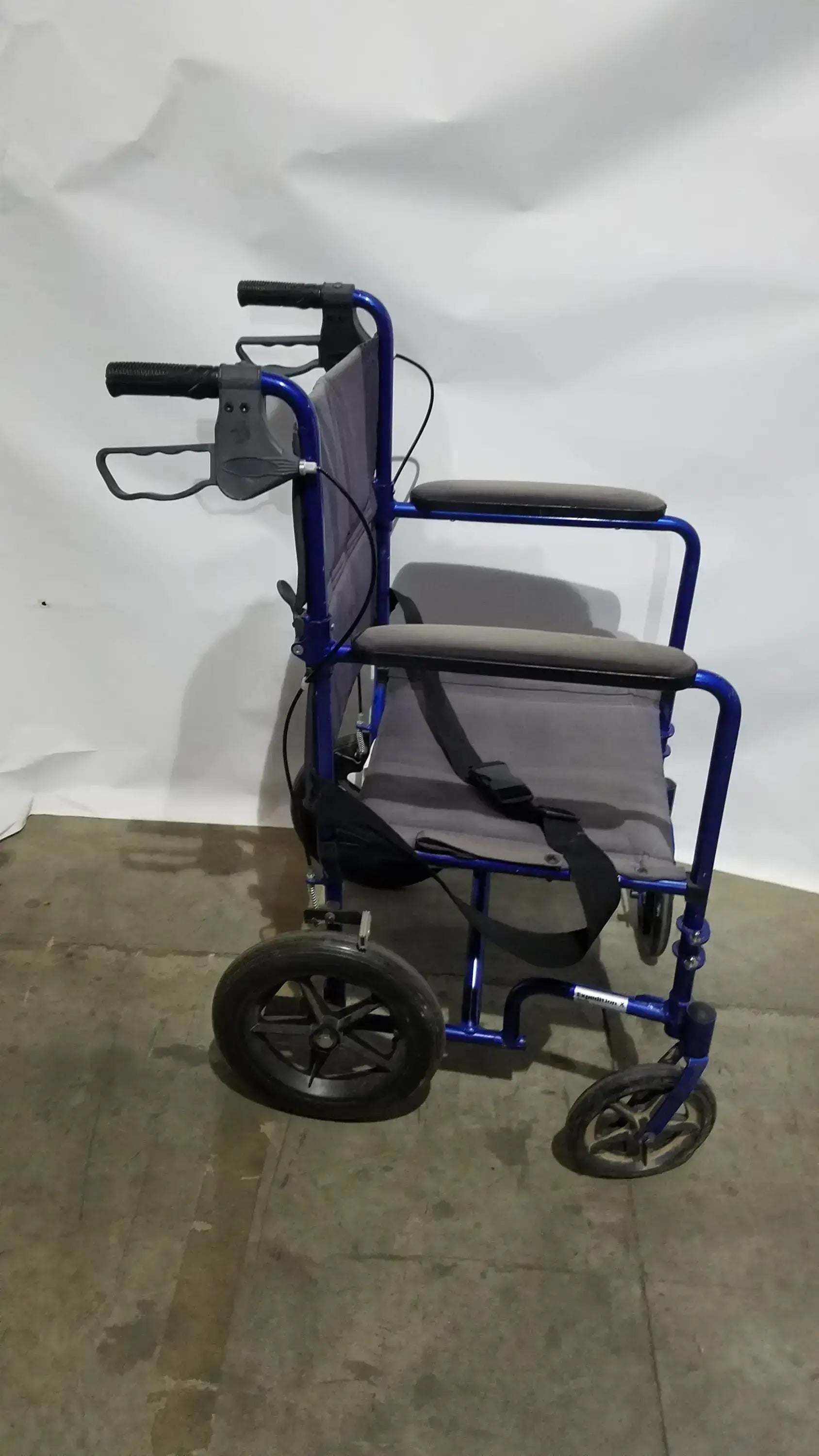 Drive Medical Expedition Folding Manual Wheelchair - Lightweight Black Comfort Seat