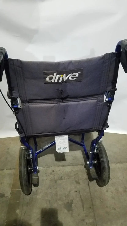 Drive Medical Expedition Folding Manual Wheelchair - Lightweight Black Comfort Seat
