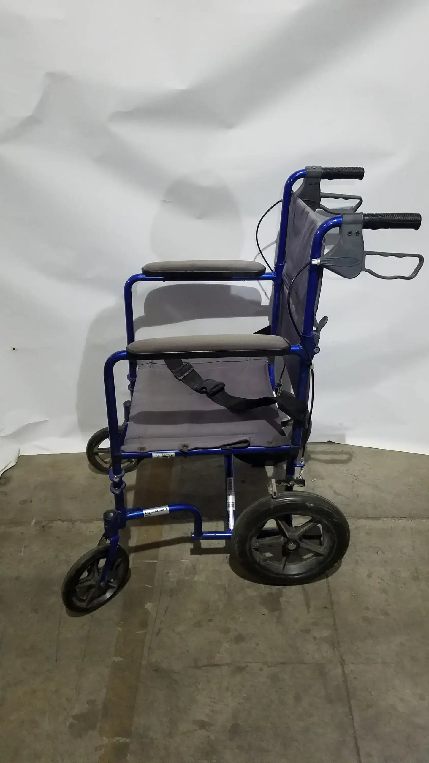 Drive Medical Expedition Folding Manual Wheelchair - Lightweight Black Comfort Seat