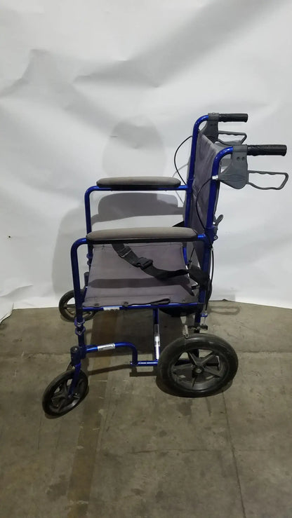 Drive Medical Expedition Folding Manual Wheelchair - Lightweight Black Comfort Seat