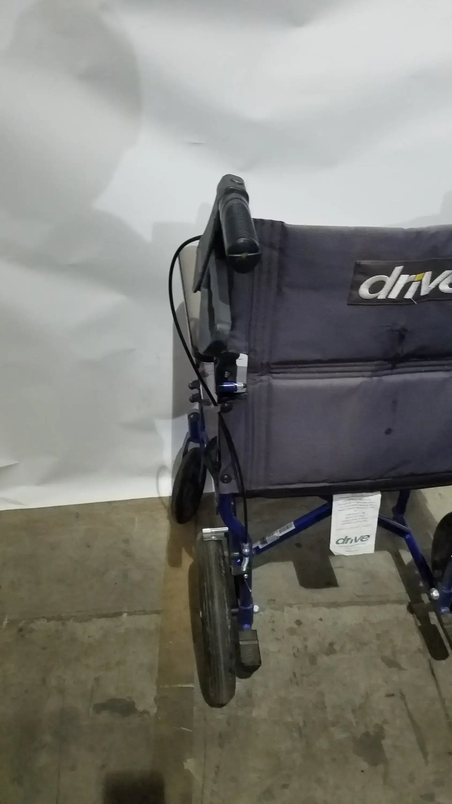 Drive Medical Expedition Folding Manual Wheelchair - Lightweight Black Comfort Seat
