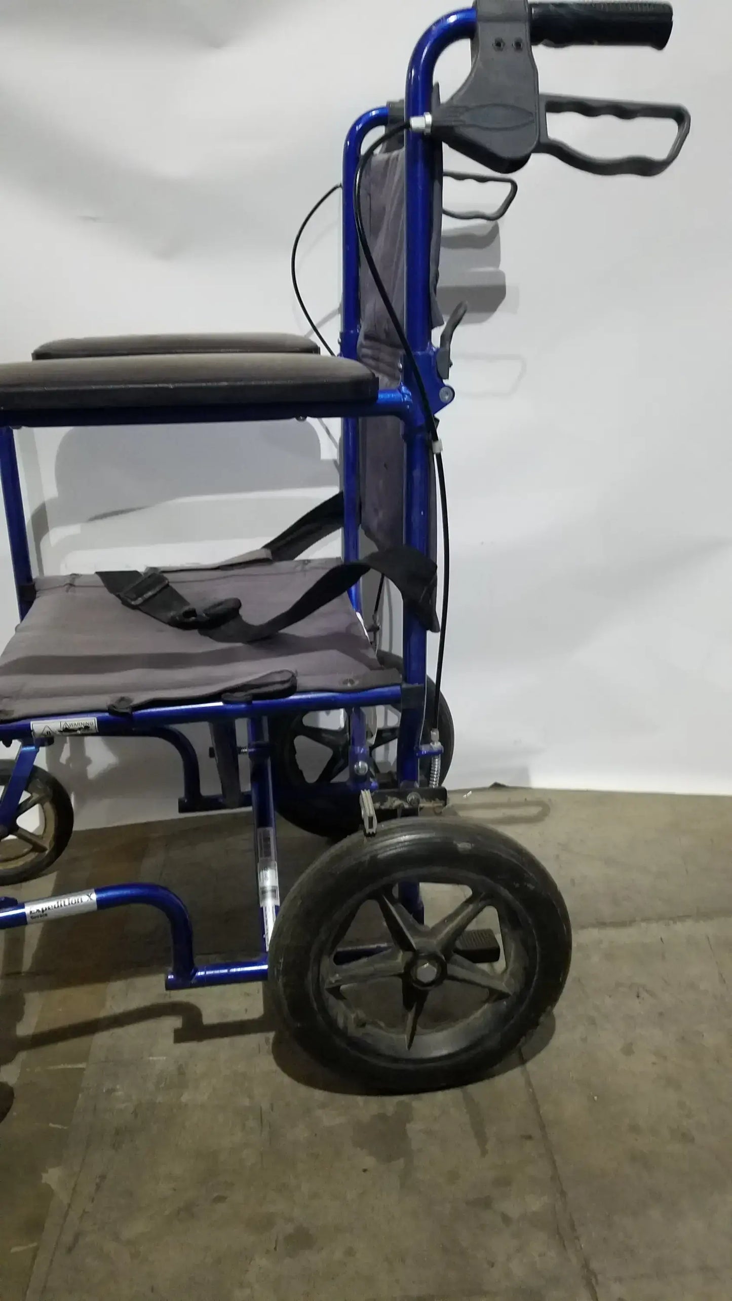 Drive Medical Expedition Folding Manual Wheelchair - Lightweight Black Comfort Seat