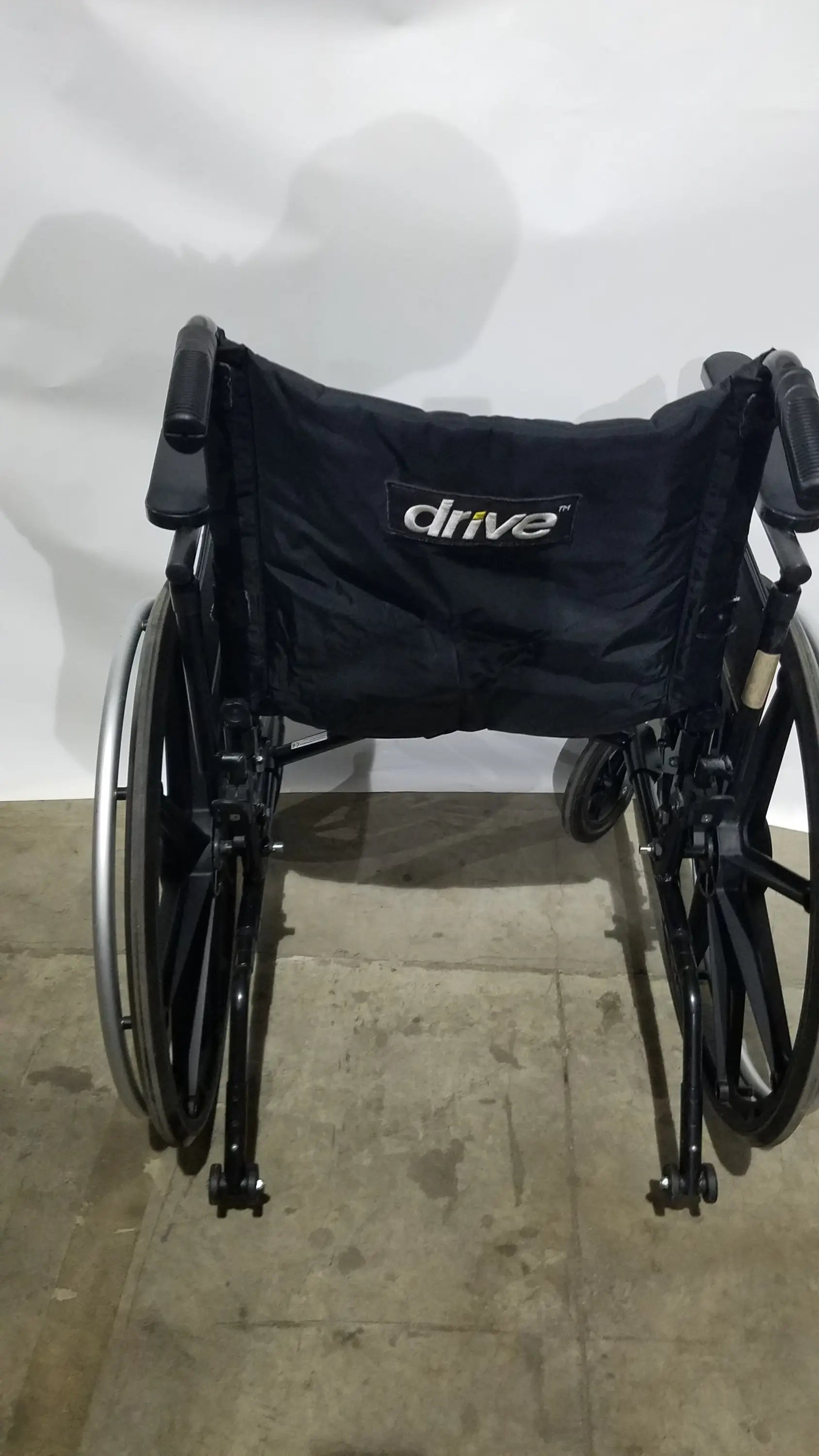 Drive Medical Folding Manual Wheelchair - Black Comfort Seat
