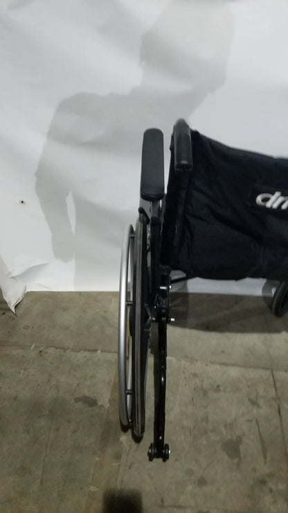 Drive Medical Folding Manual Wheelchair - Black Comfort Seat