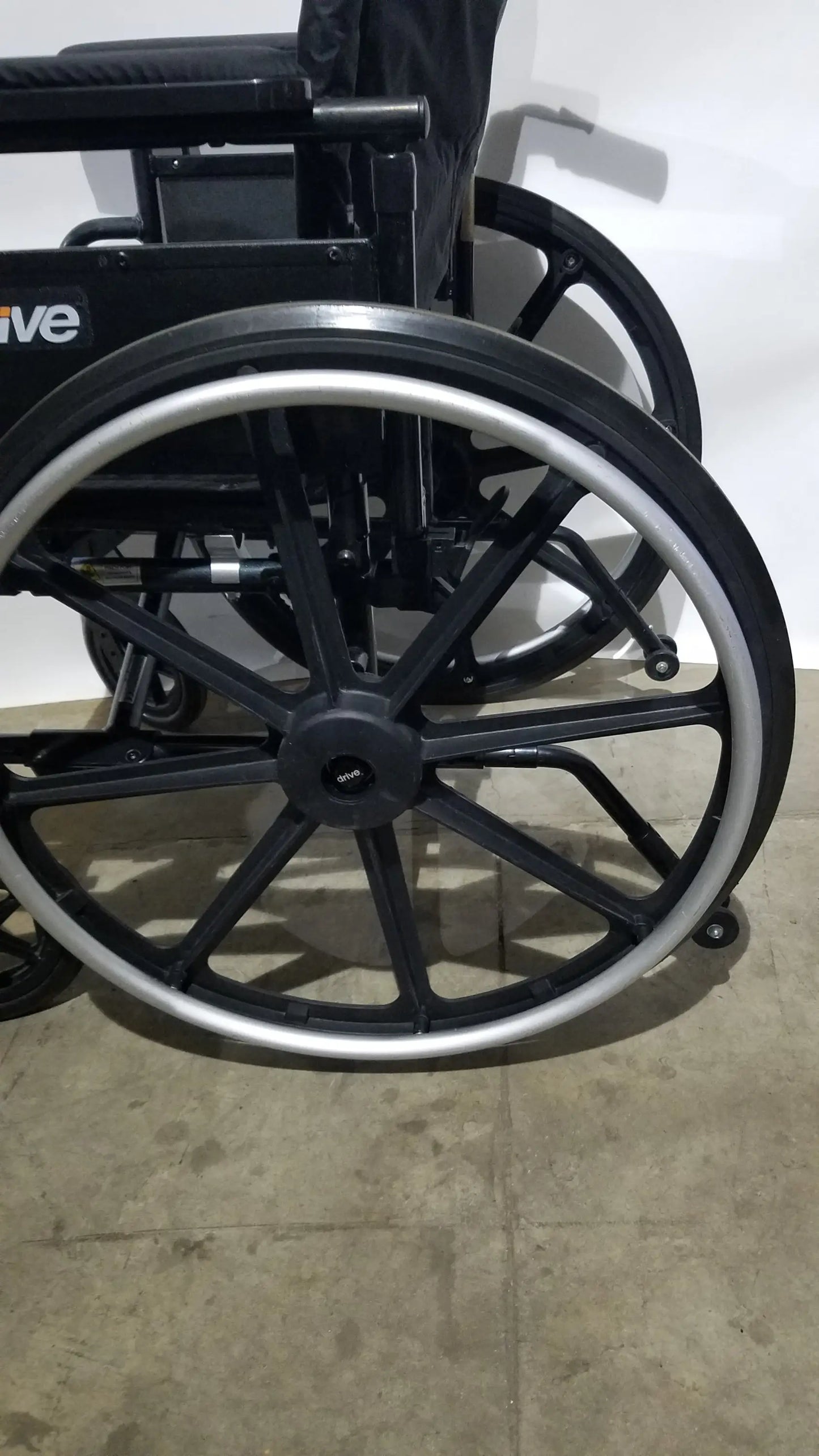 Drive Medical Folding Manual Wheelchair - Black Comfort Seat