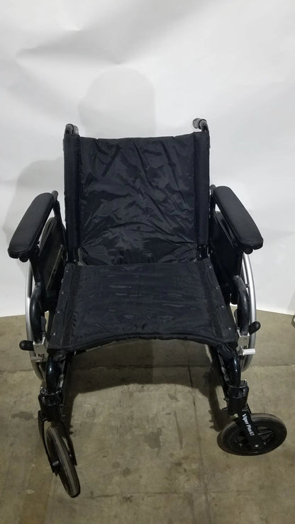 Drive Medical Folding Manual Wheelchair - Black Comfort Seat