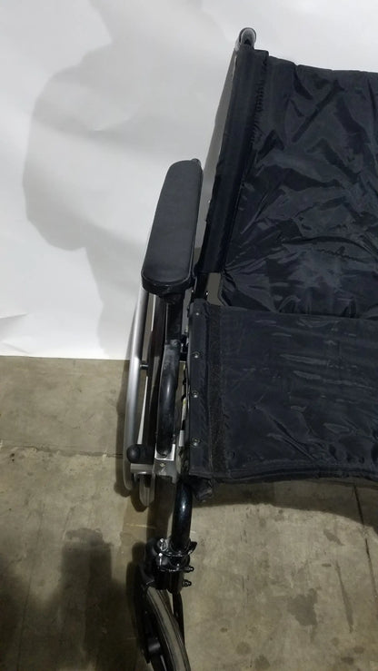 Drive Medical Folding Manual Wheelchair - Black Comfort Seat