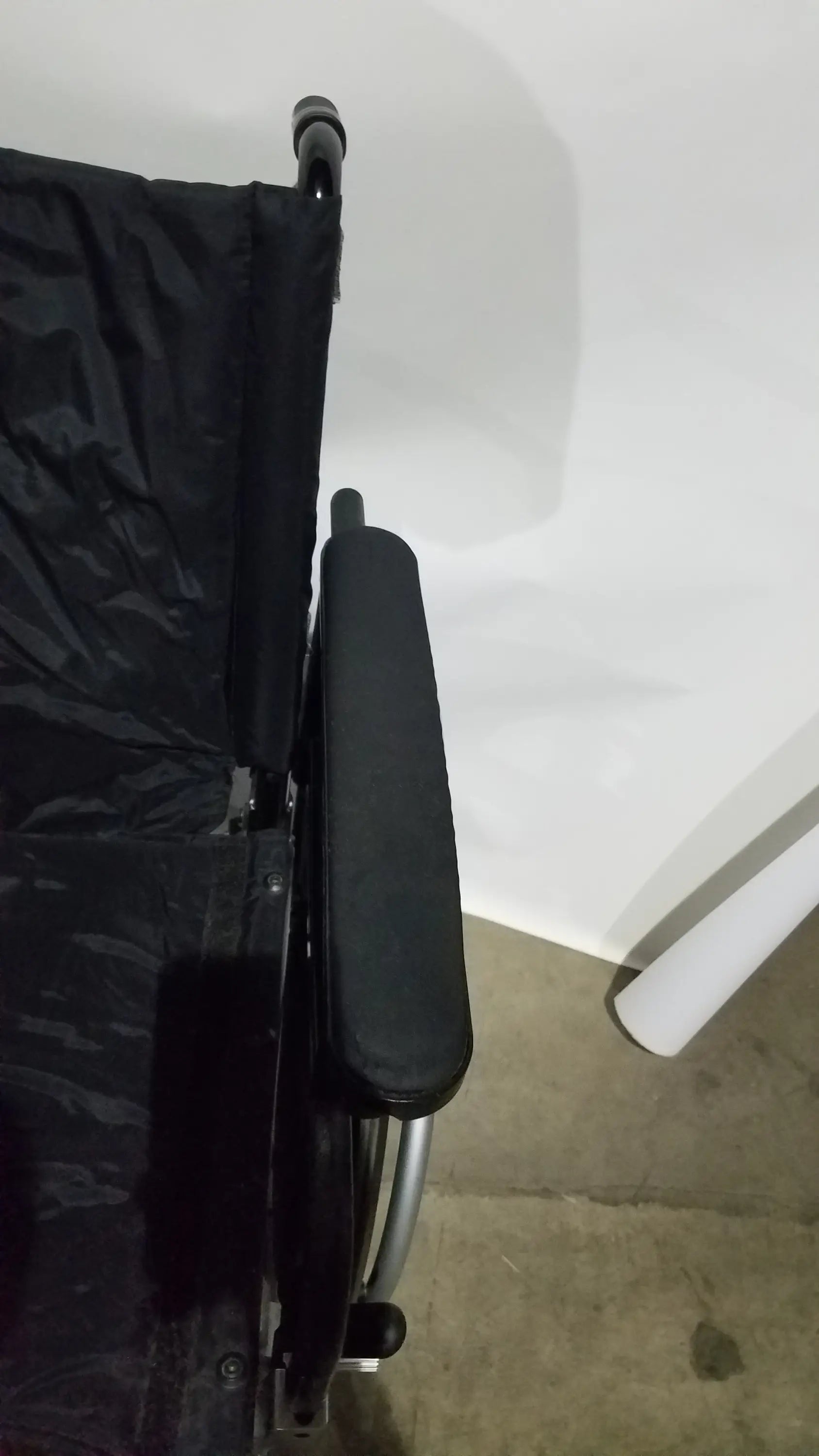 Drive Medical Folding Manual Wheelchair - Black Comfort Seat