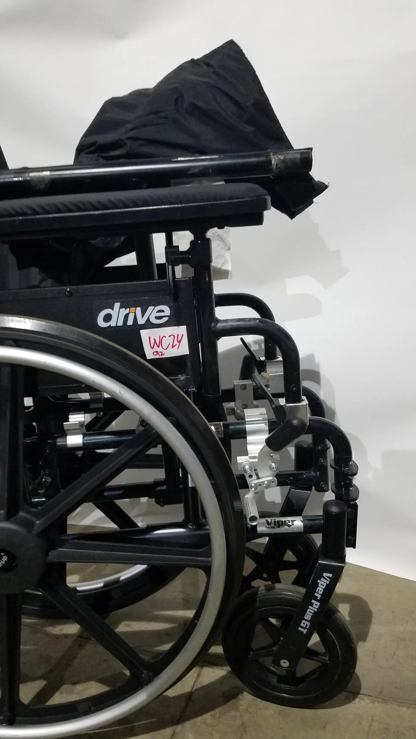 Drive Medical Folding Manual Wheelchair - Black Comfort Seat