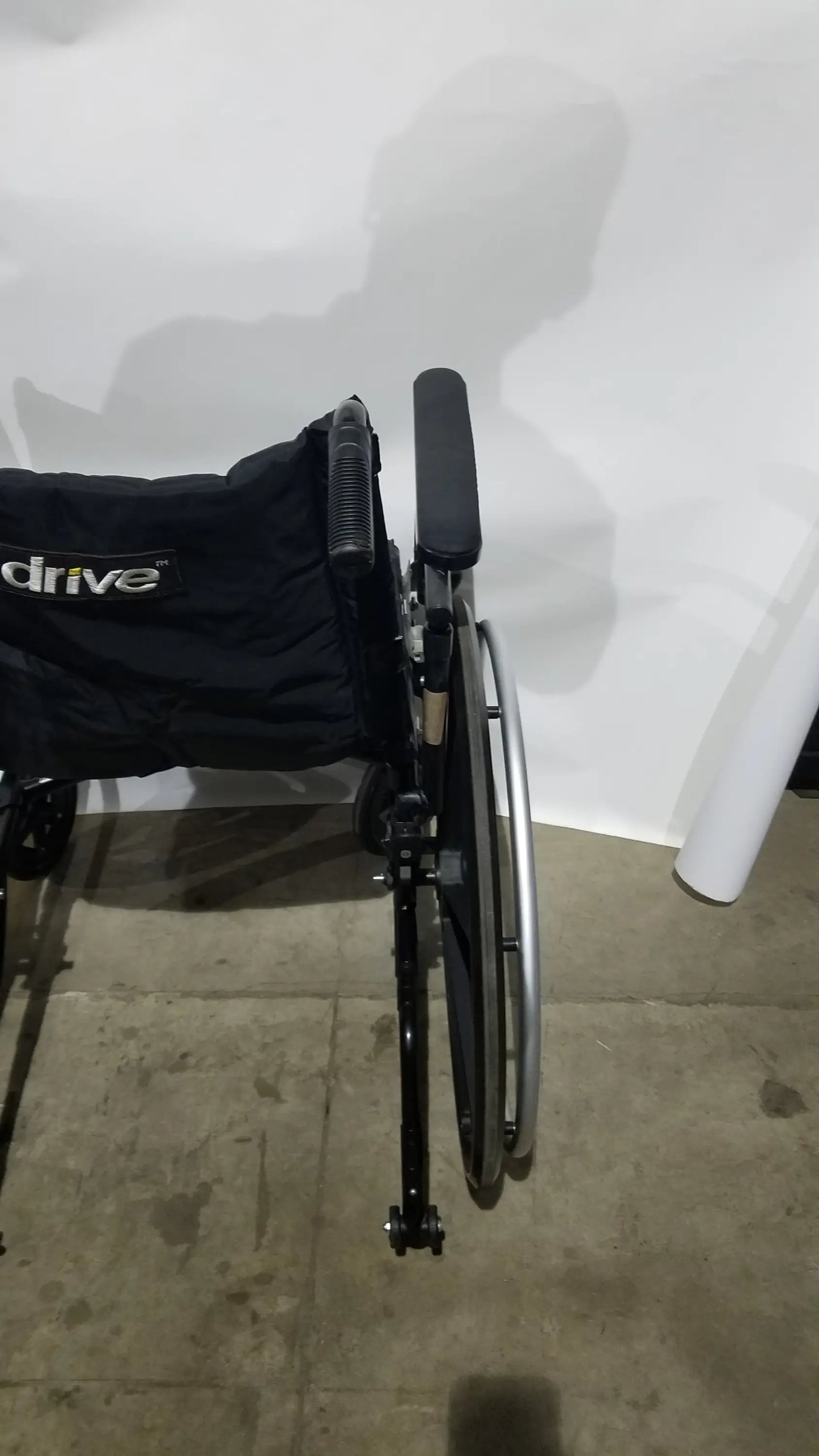 Drive Medical Folding Manual Wheelchair - Black Comfort Seat