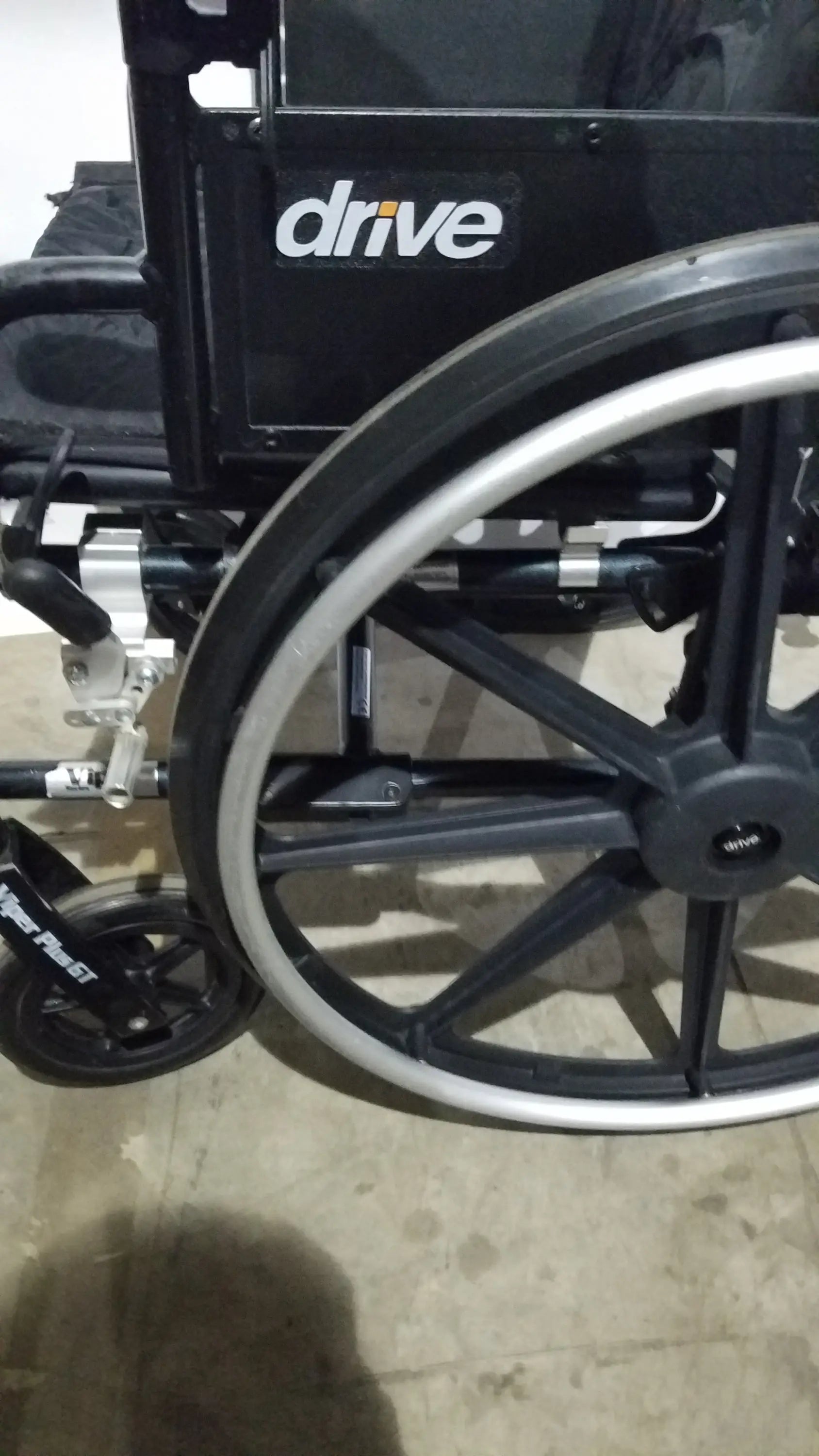 Drive Medical Folding Manual Wheelchair - Black Comfort Seat