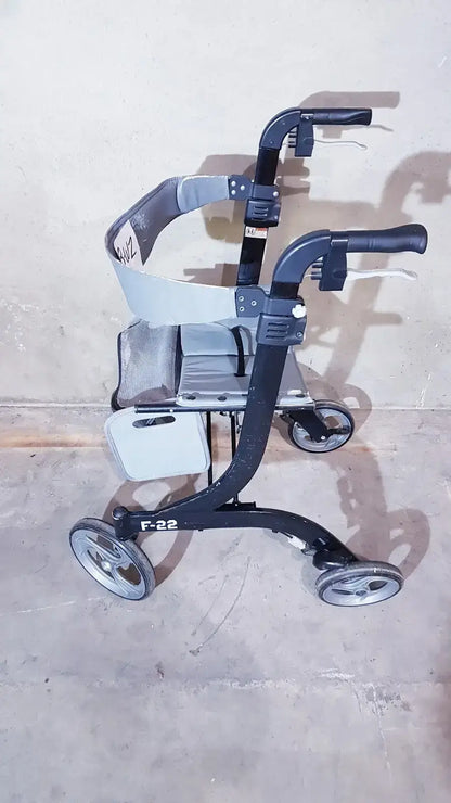 Drive Medical Nitro Aluminum Rollator Walker 10’’ Casters Black & White