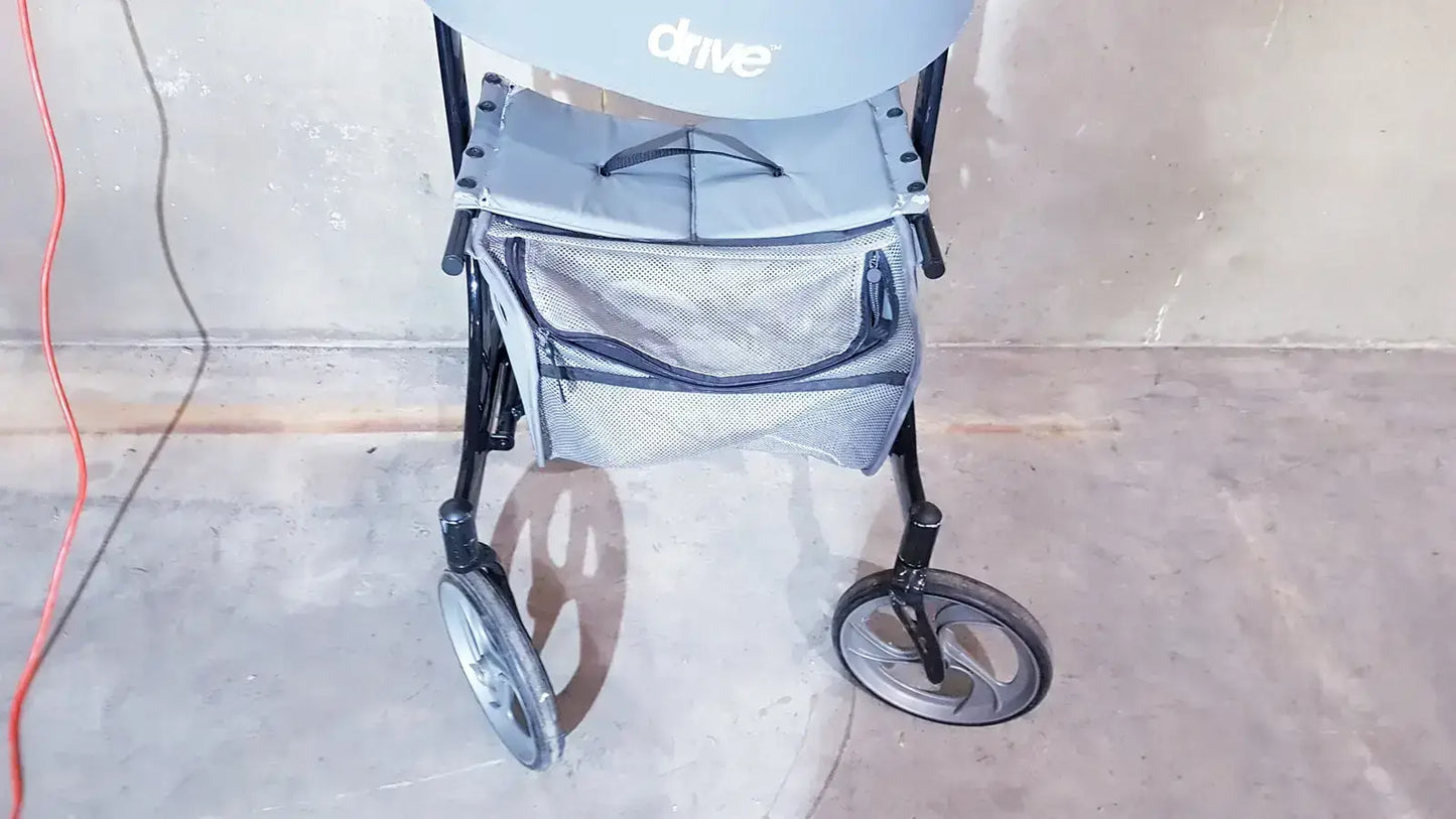 Drive Medical Nitro Aluminum Rollator Walker 10’’ Casters Black & White