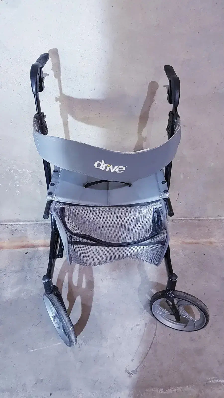 Drive Medical Nitro Aluminum Rollator Walker 10’’ Casters Black & White