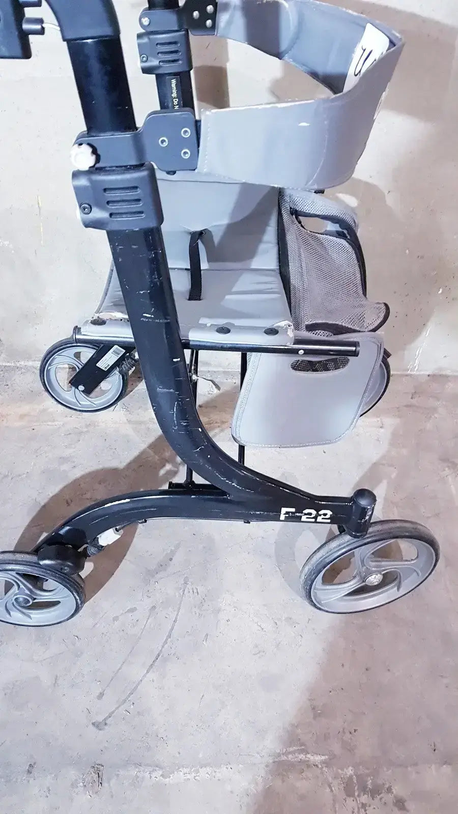 Drive Medical Nitro Aluminum Rollator Walker 10’’ Casters Black & White